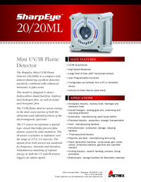 Thumbnail of document Product data sheet 20 20ml mini uv ir flame detector spectrex en us 584648 14485